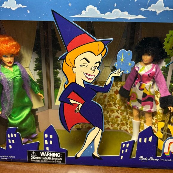 Mego Limited Edition #7585/10000 Classic TV Bewitched Endora & Serena Figure Set - Picture 2 of 11